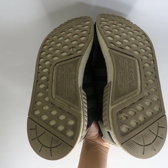 Adidas NMD R1 Trace Khaki Sneakers Wool‎ Black White Champa Exclusive CQ0760 - Picture 12 of 16